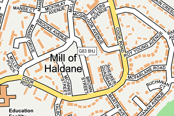 G83 8HJ map - OS OpenMap – Local (Ordnance Survey) G83 8HJ map - OS OpenMap – Local (Ordnance Survey)