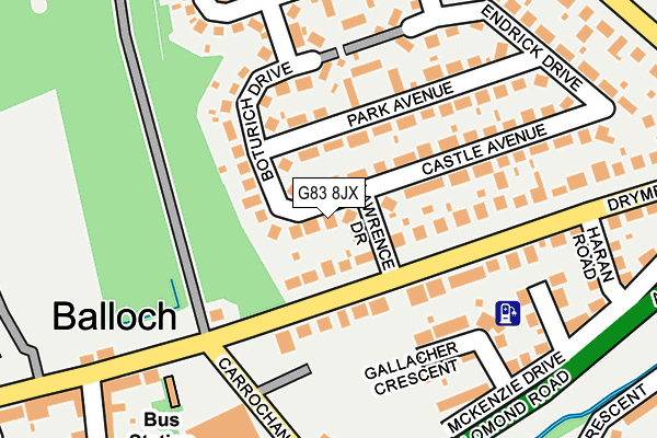 G83 8JX map - OS OpenMap – Local (Ordnance Survey)