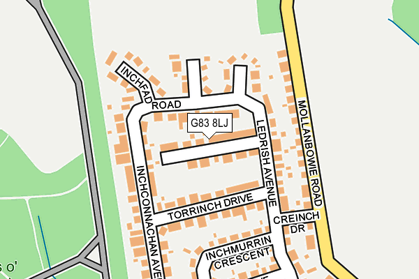 G83 8LJ map - OS OpenMap – Local (Ordnance Survey) G83 8LJ map - OS OpenMap – Local (Ordnance Survey)