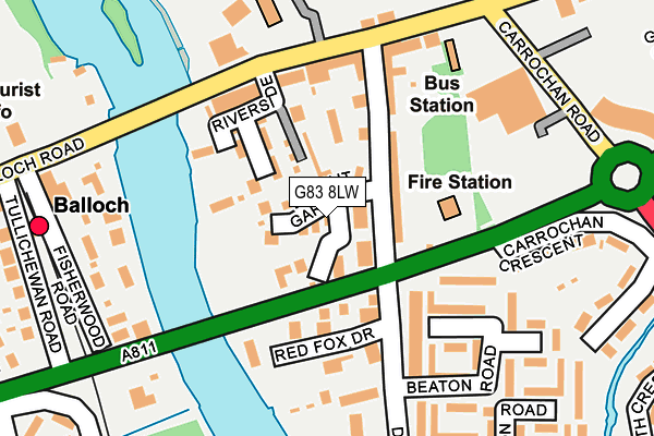 G83 8LW map - OS OpenMap – Local (Ordnance Survey)