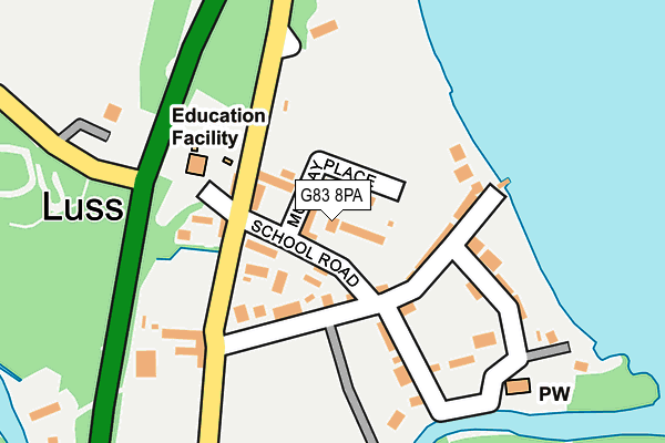 G83 8PA map - OS OpenMap – Local (Ordnance Survey) G83 8PA map - OS OpenMap – Local (Ordnance Survey)
