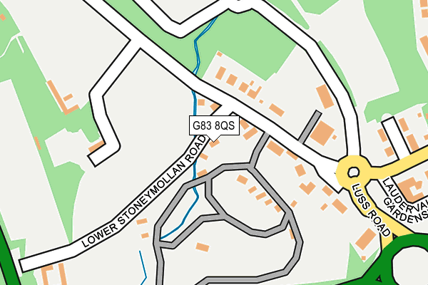 G83 8QS map - OS OpenMap – Local (Ordnance Survey)