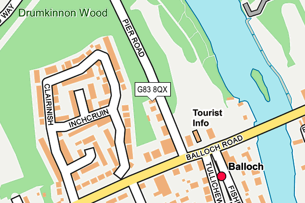 G83 8QX map - OS OpenMap – Local (Ordnance Survey)