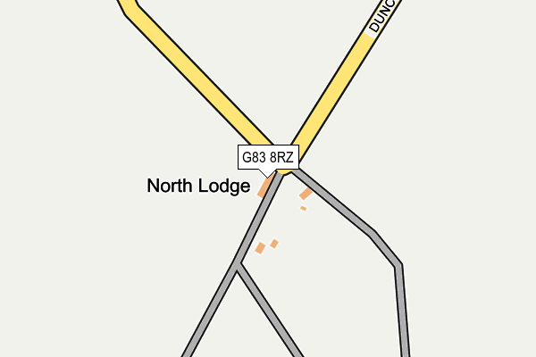 G83 8RZ map - OS OpenMap – Local (Ordnance Survey)
