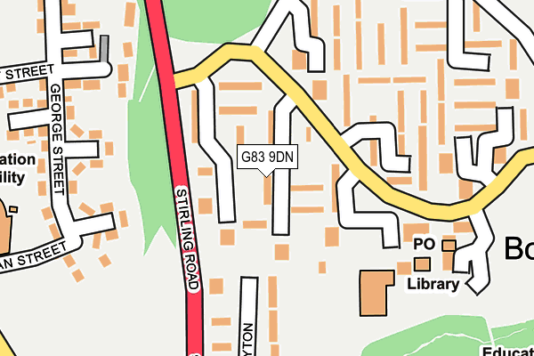 G83 9DN map - OS OpenMap – Local (Ordnance Survey) G83 9DN map - OS OpenMap – Local (Ordnance Survey)