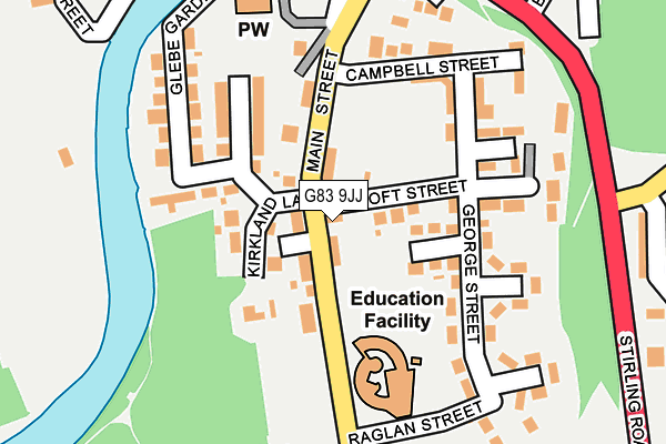G83 9JJ map - OS OpenMap – Local (Ordnance Survey)