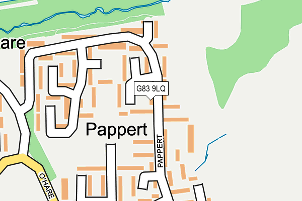 G83 9LQ map - OS OpenMap – Local (Ordnance Survey)