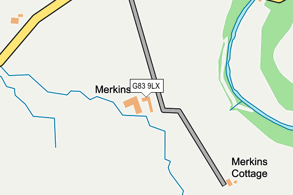 G83 9LX map - OS OpenMap – Local (Ordnance Survey)
