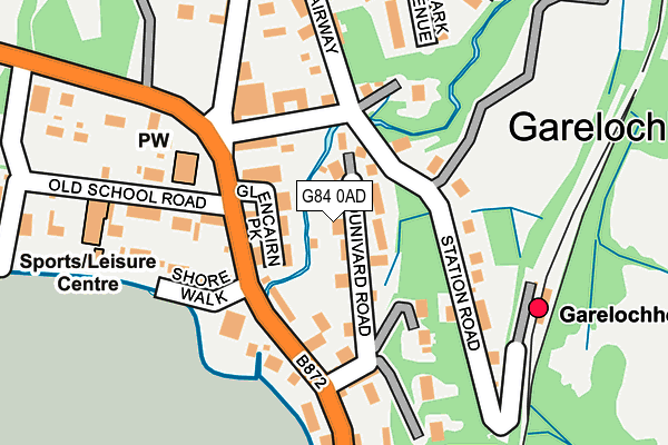 G84 0AD map - OS OpenMap – Local (Ordnance Survey) G84 0AD map - OS OpenMap – Local (Ordnance Survey)
