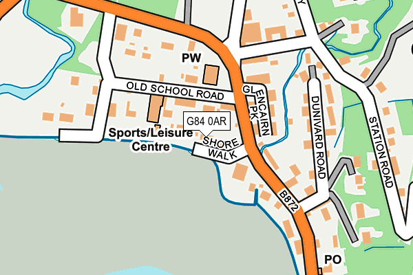G84 0AR map - OS OpenMap – Local (Ordnance Survey) G84 0AR map - OS OpenMap – Local (Ordnance Survey)