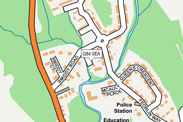 G84 0EA map - OS OpenMap – Local (Ordnance Survey) G84 0EA map - OS OpenMap – Local (Ordnance Survey)