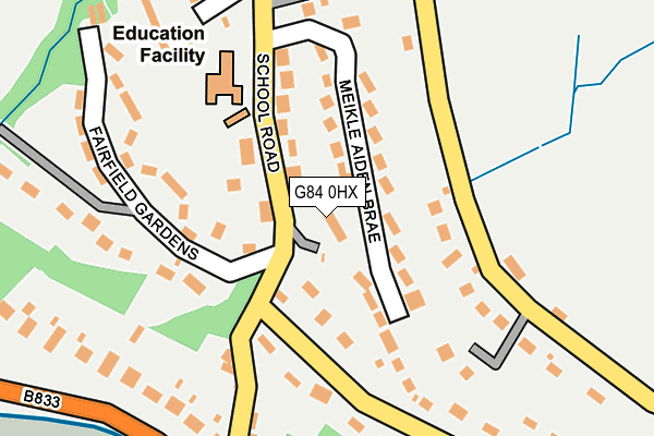 G84 0HX map - OS OpenMap – Local (Ordnance Survey) G84 0HX map - OS OpenMap – Local (Ordnance Survey)