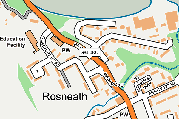 G84 0RQ map - OS OpenMap – Local (Ordnance Survey) G84 0RQ map - OS OpenMap – Local (Ordnance Survey)