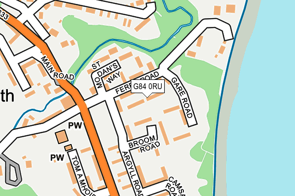 G84 0RU map - OS OpenMap – Local (Ordnance Survey) G84 0RU map - OS OpenMap – Local (Ordnance Survey)