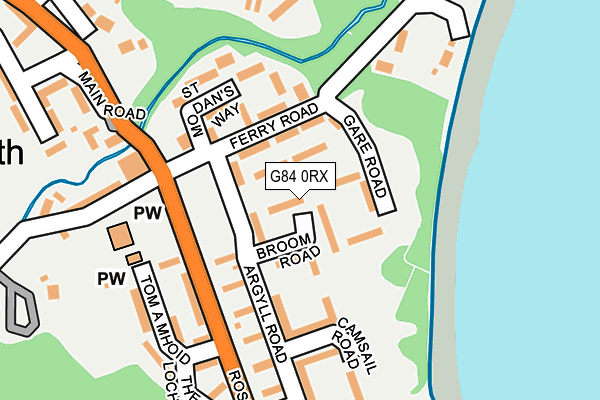G84 0RX map - OS OpenMap – Local (Ordnance Survey) G84 0RX map - OS OpenMap – Local (Ordnance Survey)