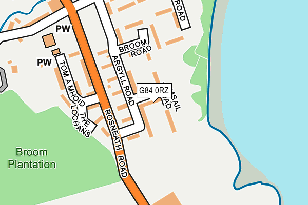 G84 0RZ map - OS OpenMap – Local (Ordnance Survey) G84 0RZ map - OS OpenMap – Local (Ordnance Survey)