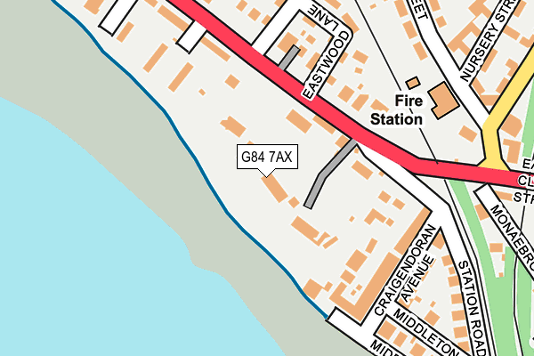 G84 7AX map - OS OpenMap – Local (Ordnance Survey) G84 7AX map - OS OpenMap – Local (Ordnance Survey)