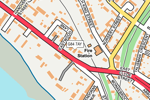 G84 7AY map - OS OpenMap – Local (Ordnance Survey) G84 7AY map - OS OpenMap – Local (Ordnance Survey)