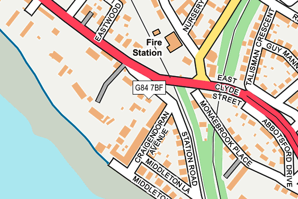 G84 7BF map - OS OpenMap – Local (Ordnance Survey) G84 7BF map - OS OpenMap – Local (Ordnance Survey)