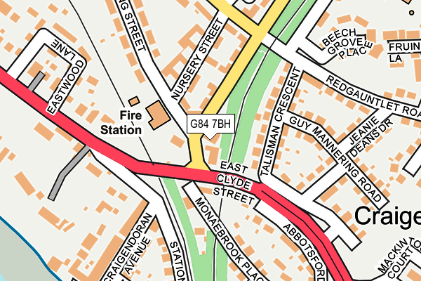 G84 7BH map - OS OpenMap – Local (Ordnance Survey) G84 7BH map - OS OpenMap – Local (Ordnance Survey)