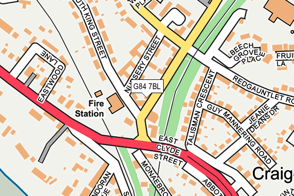 G84 7BL map - OS OpenMap – Local (Ordnance Survey) G84 7BL map - OS OpenMap – Local (Ordnance Survey)