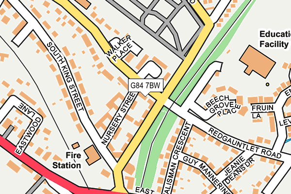 G84 7BW map - OS OpenMap – Local (Ordnance Survey) G84 7BW map - OS OpenMap – Local (Ordnance Survey)