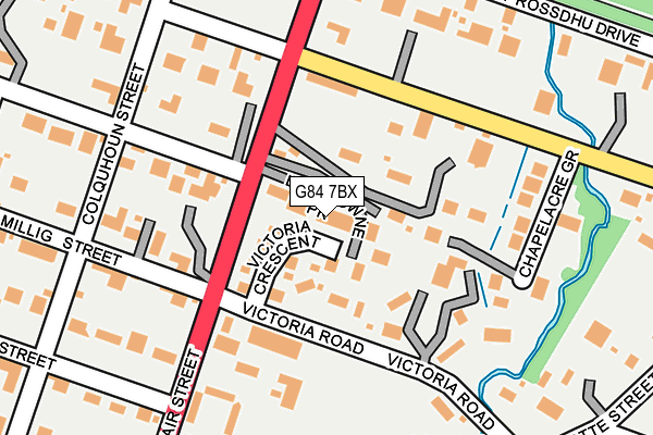 G84 7BX map - OS OpenMap – Local (Ordnance Survey) G84 7BX map - OS OpenMap – Local (Ordnance Survey)