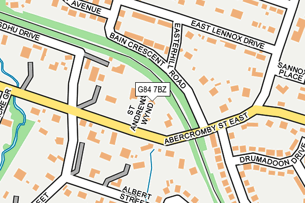 G84 7BZ map - OS OpenMap – Local (Ordnance Survey) G84 7BZ map - OS OpenMap – Local (Ordnance Survey)