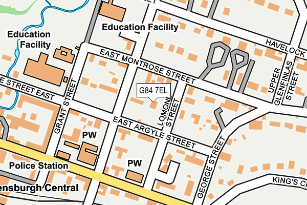 G84 7EL map - OS OpenMap – Local (Ordnance Survey) G84 7EL map - OS OpenMap – Local (Ordnance Survey)