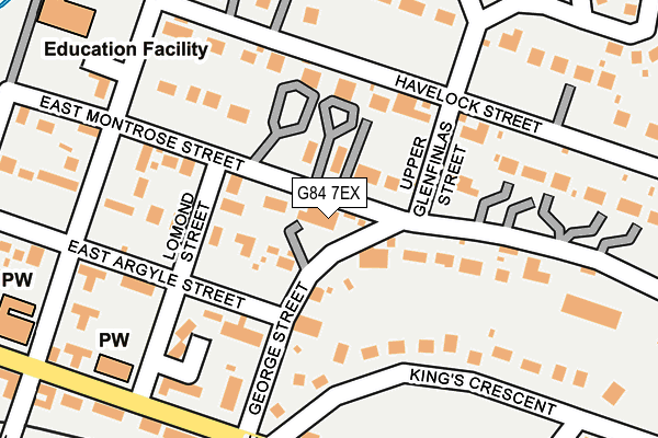 G84 7EX map - OS OpenMap – Local (Ordnance Survey) G84 7EX map - OS OpenMap – Local (Ordnance Survey)