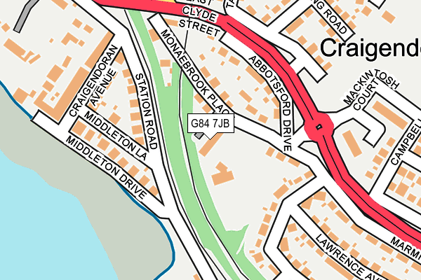 G84 7JB map - OS OpenMap – Local (Ordnance Survey) G84 7JB map - OS OpenMap – Local (Ordnance Survey)