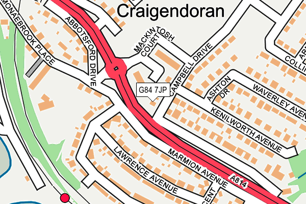G84 7JP map - OS OpenMap – Local (Ordnance Survey) G84 7JP map - OS OpenMap – Local (Ordnance Survey)