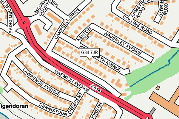 G84 7JR map - OS OpenMap – Local (Ordnance Survey) G84 7JR map - OS OpenMap – Local (Ordnance Survey)