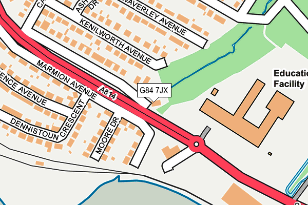 G84 7JX map - OS OpenMap – Local (Ordnance Survey) G84 7JX map - OS OpenMap – Local (Ordnance Survey)