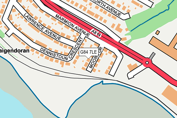 G84 7LE map - OS OpenMap – Local (Ordnance Survey) G84 7LE map - OS OpenMap – Local (Ordnance Survey)
