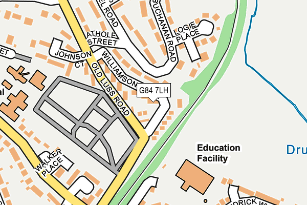 G84 7LH map - OS OpenMap – Local (Ordnance Survey) G84 7LH map - OS OpenMap – Local (Ordnance Survey)