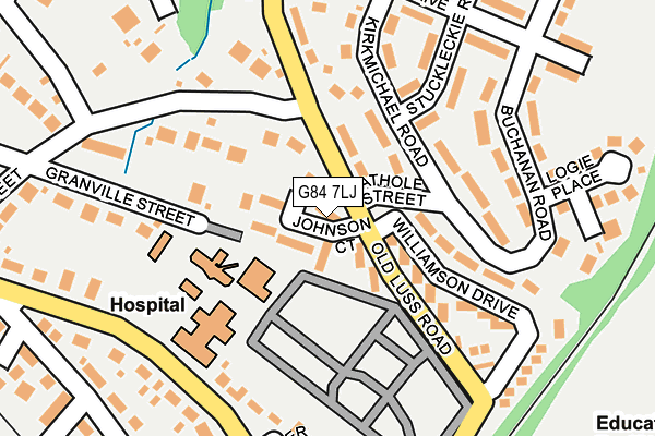 G84 7LJ map - OS OpenMap – Local (Ordnance Survey) G84 7LJ map - OS OpenMap – Local (Ordnance Survey)