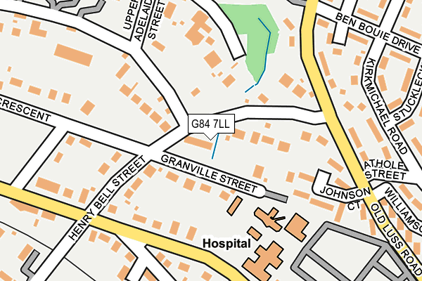G84 7LL map - OS OpenMap – Local (Ordnance Survey) G84 7LL map - OS OpenMap – Local (Ordnance Survey)