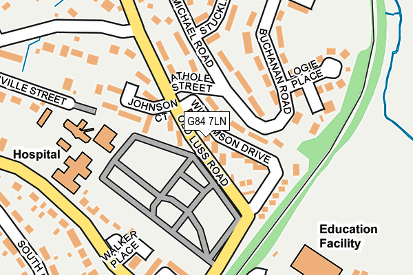 G84 7LN map - OS OpenMap – Local (Ordnance Survey) G84 7LN map - OS OpenMap – Local (Ordnance Survey)
