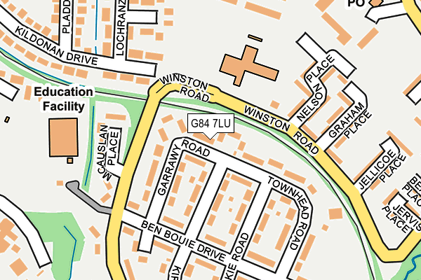 G84 7LU map - OS OpenMap – Local (Ordnance Survey) G84 7LU map - OS OpenMap – Local (Ordnance Survey)