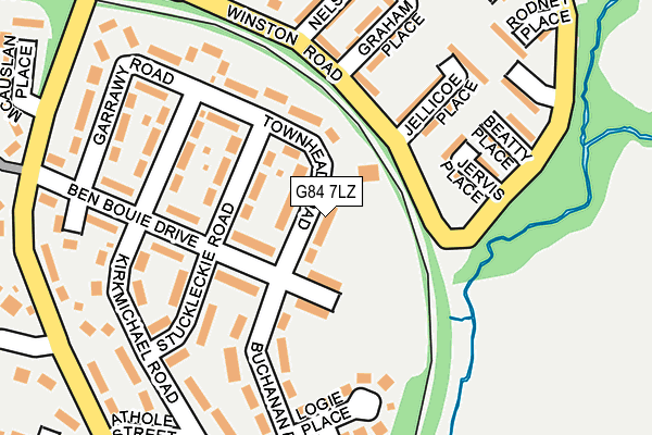 G84 7LZ map - OS OpenMap – Local (Ordnance Survey) G84 7LZ map - OS OpenMap – Local (Ordnance Survey)