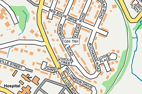 G84 7NH map - OS OpenMap – Local (Ordnance Survey) G84 7NH map - OS OpenMap – Local (Ordnance Survey)