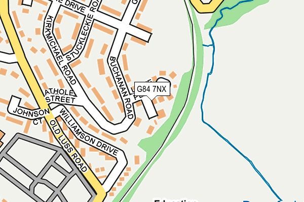 G84 7NX map - OS OpenMap – Local (Ordnance Survey) G84 7NX map - OS OpenMap – Local (Ordnance Survey)
