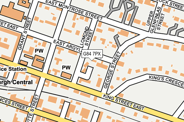 G84 7PX map - OS OpenMap – Local (Ordnance Survey) G84 7PX map - OS OpenMap – Local (Ordnance Survey)