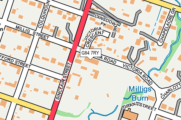 G84 7RY map - OS OpenMap – Local (Ordnance Survey) G84 7RY map - OS OpenMap – Local (Ordnance Survey)