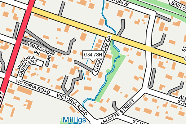 G84 7SH map - OS OpenMap – Local (Ordnance Survey) G84 7SH map - OS OpenMap – Local (Ordnance Survey)