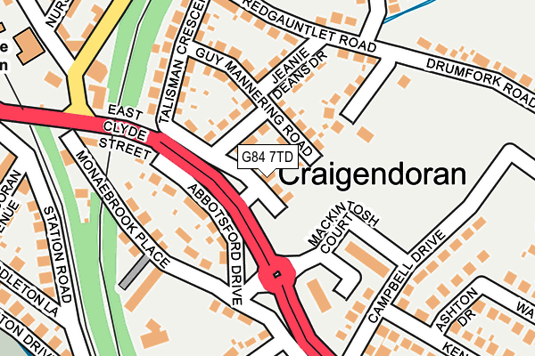 G84 7TD map - OS OpenMap – Local (Ordnance Survey) G84 7TD map - OS OpenMap – Local (Ordnance Survey)