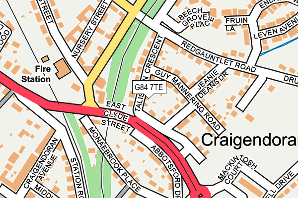 G84 7TE map - OS OpenMap – Local (Ordnance Survey) G84 7TE map - OS OpenMap – Local (Ordnance Survey)