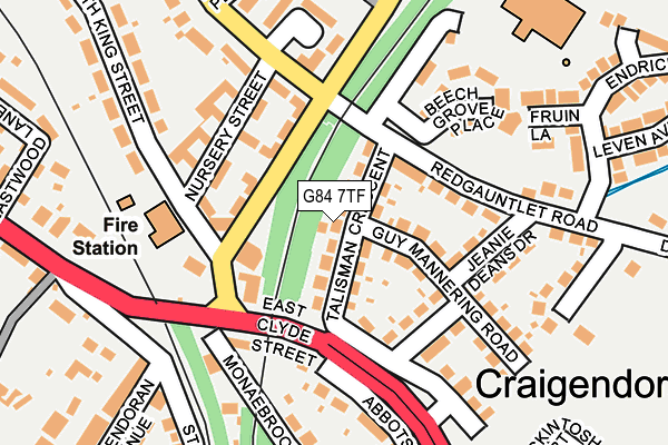 G84 7TF map - OS OpenMap – Local (Ordnance Survey) G84 7TF map - OS OpenMap – Local (Ordnance Survey)