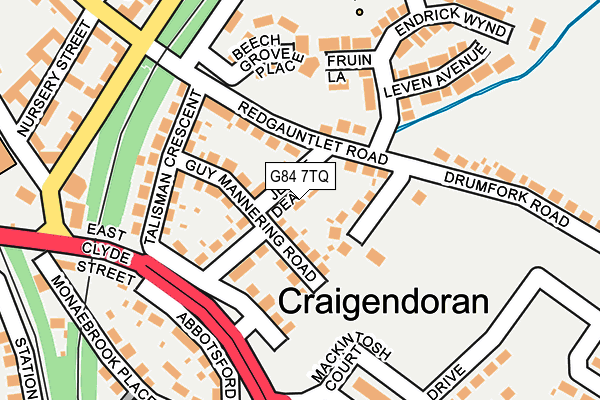 G84 7TQ map - OS OpenMap – Local (Ordnance Survey) G84 7TQ map - OS OpenMap – Local (Ordnance Survey)